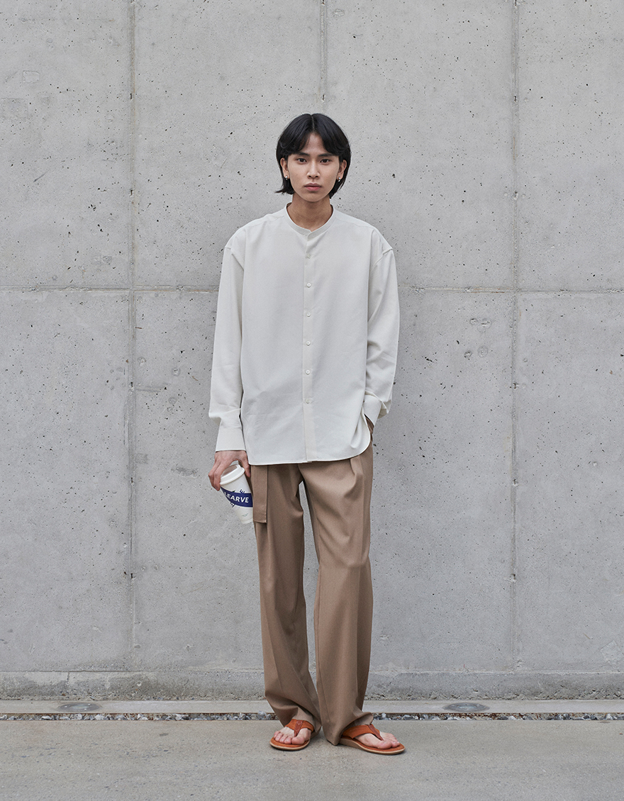 Drapery Belted One tuck Wide Pants (카멜)